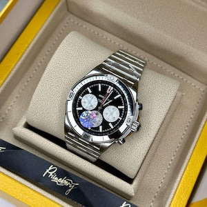 Authentic Automatic Watch – Stainless Steel Case, Stainless Steel Strap, Timeless Style for Modern Men, Gift Watches