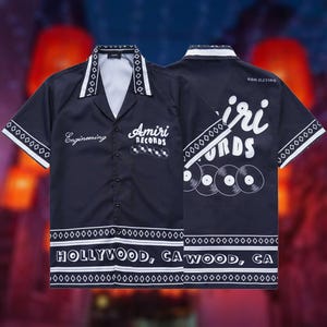 Camisa Amiri, camiseta AMIRI para hombre, camiseta de moda de lujo, camiseta AMIRI, estampado de letras Amiri, ropa de calle, camisetas casuales de hip-hop Amiri