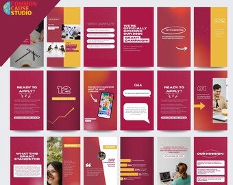 Story IG  | Grant Campaign Social Media Kit|  Nonprofit Grant | Fundraising and Impact Marketing Assets