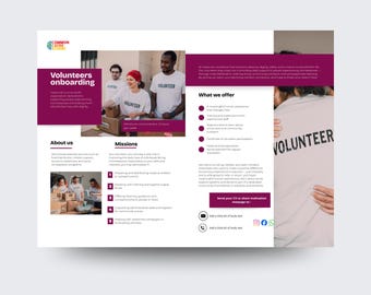 Digital products | Volunteer Recruitment Flyer Template | Homeless Support Charity