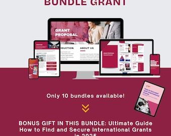 Nonprofit Grant Proposal Template Bundle | Editable Funding Proposal | Free 2025 Guide | NGO Digital Templates