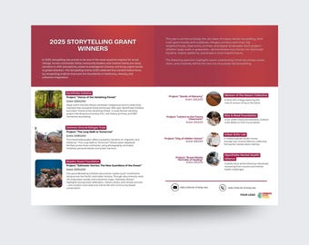 Digital Product | Storytelling Grant | NGO Grant Writing Kit in Canva | Winners Impact Report Template