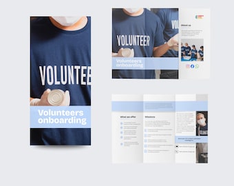 Digital product | Onboarding Brochure Template | Canva Template | Professional NGO Design