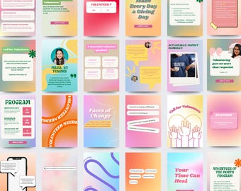 Social medias post | Volunteer Campaign Template | Editable Volunteer Recruitment Template | Instagram Facebook LinkedIn