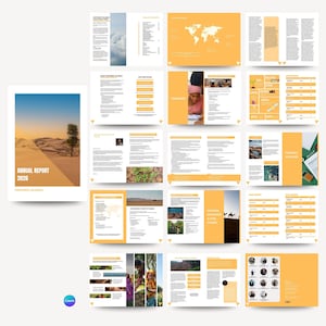 Annual NGO Report Template | Non-Profit | Editable Canva | Charity, Sustainability, Impact Report