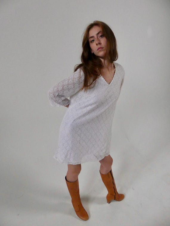 chinese dress ladies Love in the Afternoon Lace Mini Dress – SPELL main image 0