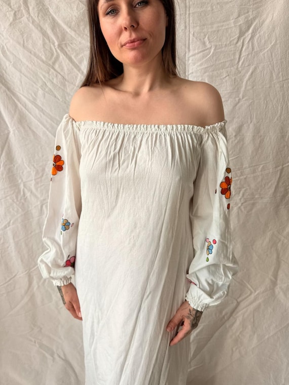 cotton peasant dress Karen Kane Women's Puff Sleeve Peasant Dress, Extra Large, XL, Floral Print, 100% Cotton