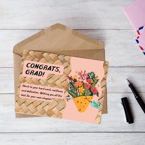 Cartão de felicitações para impressão de formatura