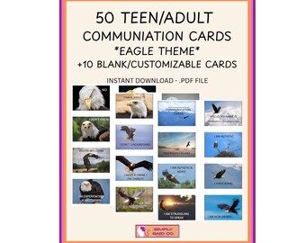 Tema Aquila - Carte di comunicazione neurodivergente, non verbale e autistica per adolescenti/adulti