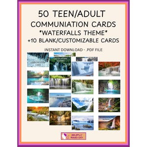 Tema Cascate - Schede di comunicazione neurodivergente, non verbale e autistica per adolescenti/adulti