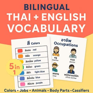 Master Thai Vocabulary Fast: Your 5-Lesson Essential Bilingual PDF Bundle