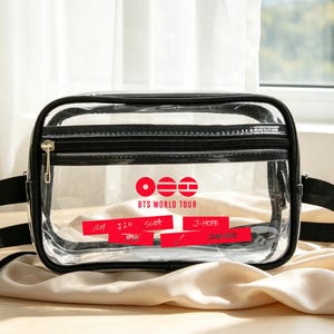 Bts Clear Purple Bag - Etsy