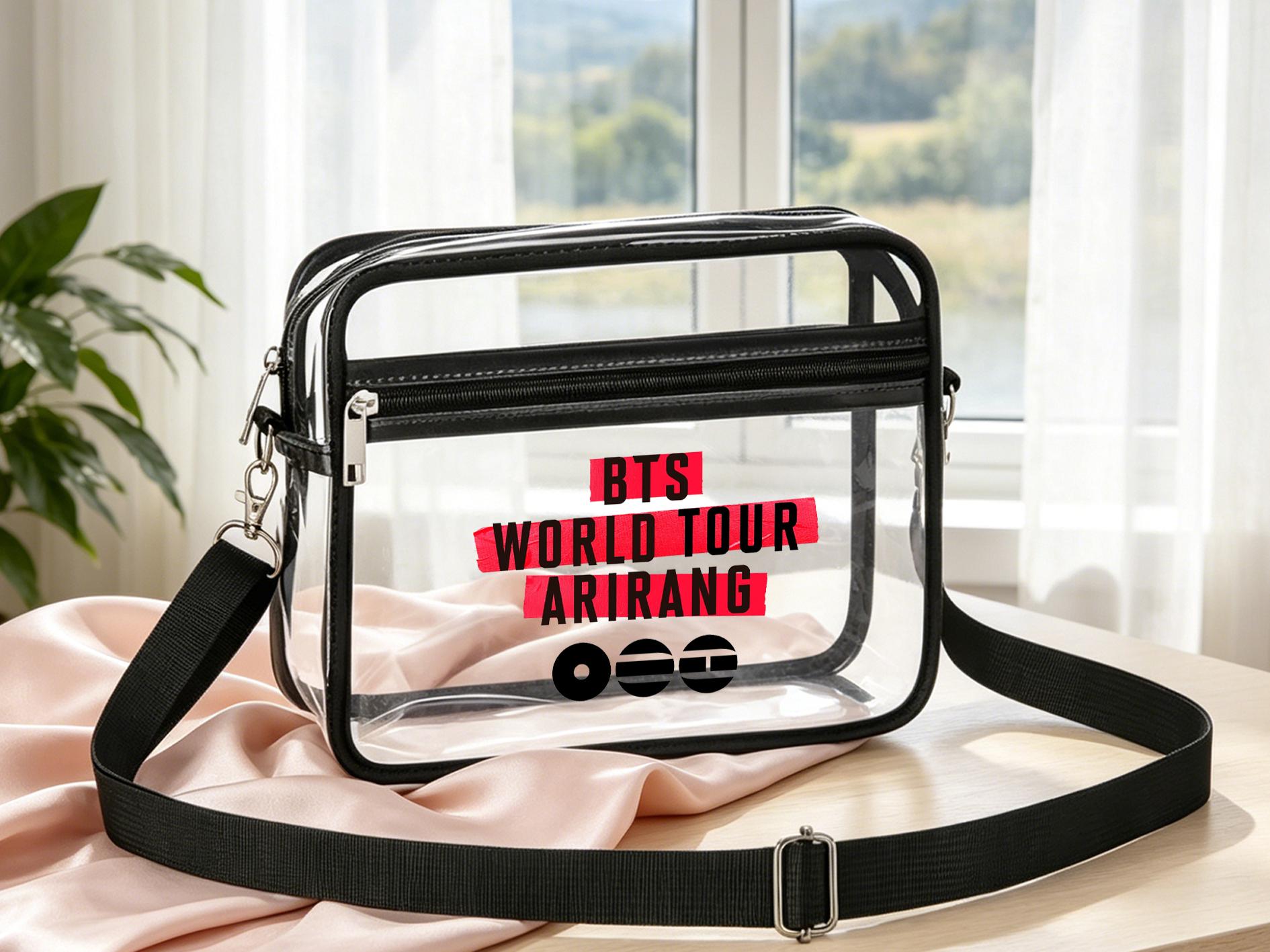 BTS WORLD TOUR プサン 釜山　アリラン クリアバッグ Personalized BTS ARIRANG Clear Bag,bts World Tour Clear Crossbody