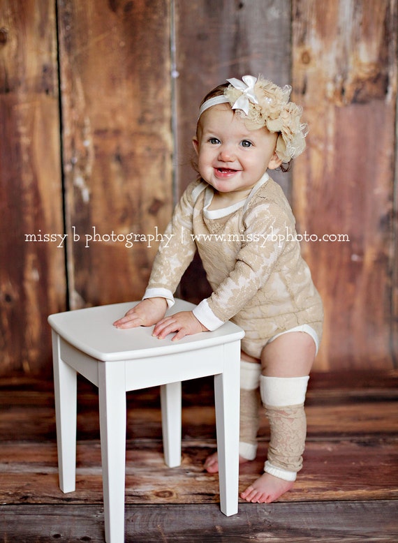 Items similar to Baby Leg Warmers, Organic Cotton, Nude Lace, Newborn