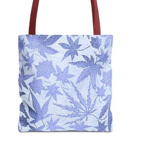 Japanische Vintage Kunst Blau Blatt-Muster-Einkaufstasche | Stilvolle wiederverwendbare Tasche | Umweltfreundliche Einkaufstasche | Strandtasche | Geschenk für jeden Anlass