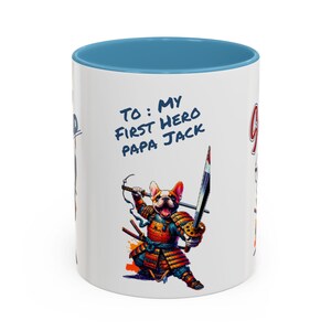 Coffee Mug, Personalization Heroic Dad - Father&#39;s Day, Birthday, Super Dad, Daddy, Personalized Drinkware, Gift Mug