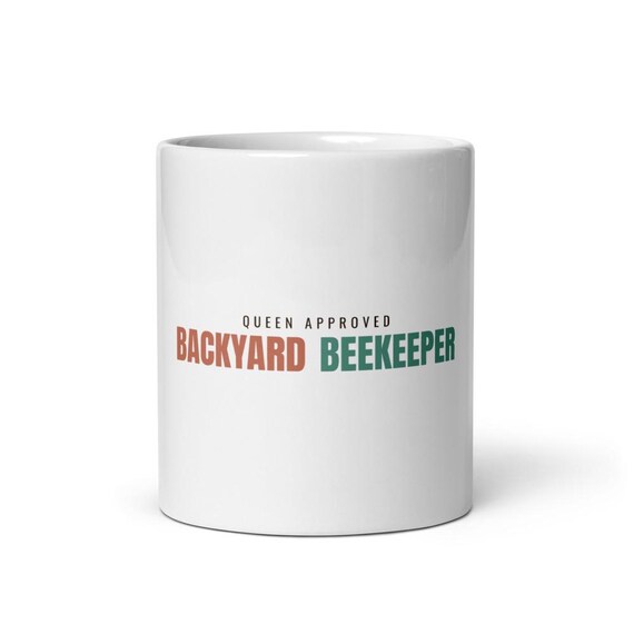 Backyard Beekeeper Gift Mug - Custom Name Funny Beekeeping Hobby Coffee Cup for Bee Lovers, Queen Approved