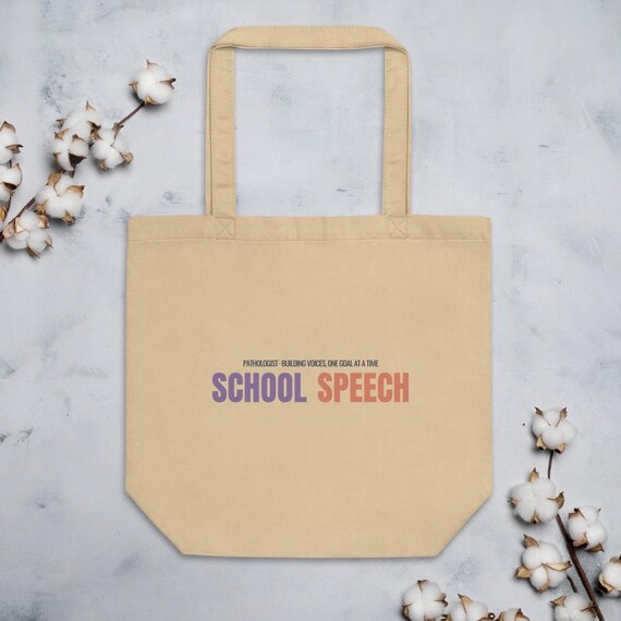 Speech Pathologist Gift Tote Bag | Vintage School SLP Personalized Tote with Custom Name for IEP Season