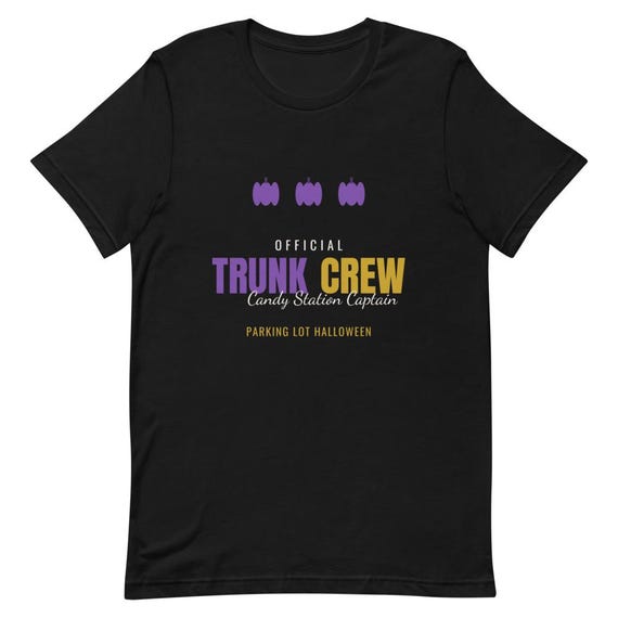 Trunk or Treat Volunteer Shirt, Trunk Crew Halloween Tee, Personalized Name Candy Station Captain Gift