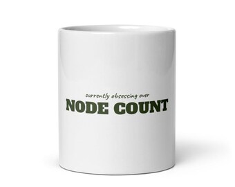 Node Count Mug - Plant Cutting Obsessed Gift, Propagation Station Mug for Plant Swap Addicts