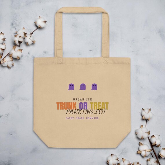 Trunk or Treat Organizer Gift Tote - Personalized Name Parking Lot Halloween Volunteer Bag