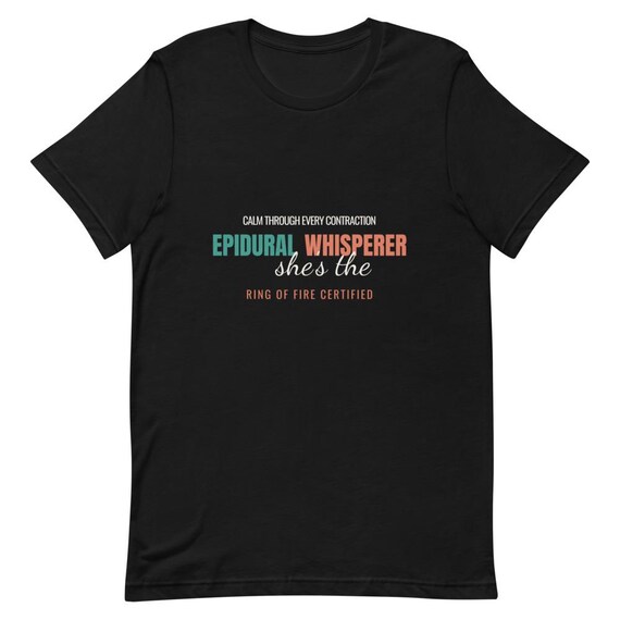 Labor and Delivery Nurse Shirt, Epidural Whisperer L&D Nurse Gift, Personalized Name Custom Nurse Tee