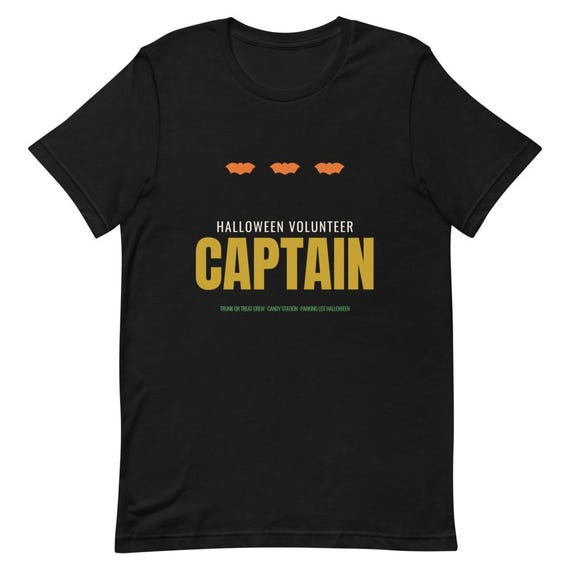 Trunk Or Treat Crew Shirt | Candy Station Captain Tee, Personalized Name Custom Halloween Volunteer Gift