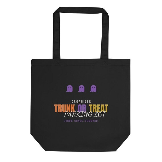 Trunk or Treat Organizer Gift Tote - Personalized Name Parking Lot Halloween Volunteer Bag
