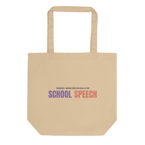 Speech Pathologist Gift Tote Bag | Vintage School SLP Personalized Tote with Custom Name for IEP Season
