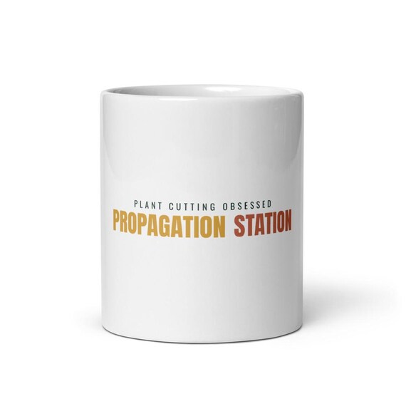 Propagation Station Mug Personalized Name Gift, Plant Cutting Custom Coffee Cup, Plant Swap Addict Gift