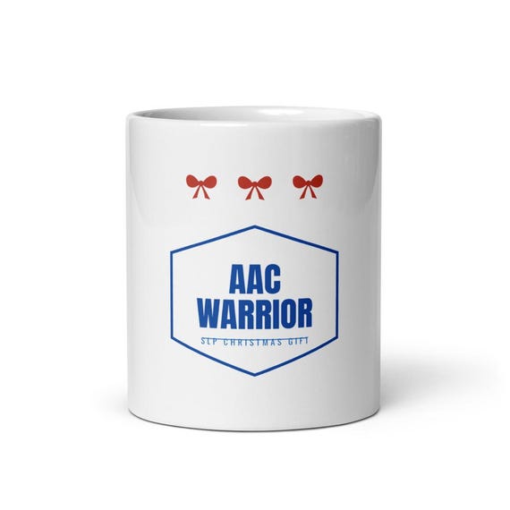 SLP Christmas Mug AAC Warrior Gift