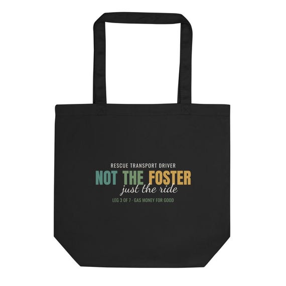 Dog Transport Volunteer Personalized Name Tote | Not The Foster Rescue Relay Driver Custom Gift