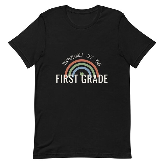 First Grade Teacher Shirt Badge Tee