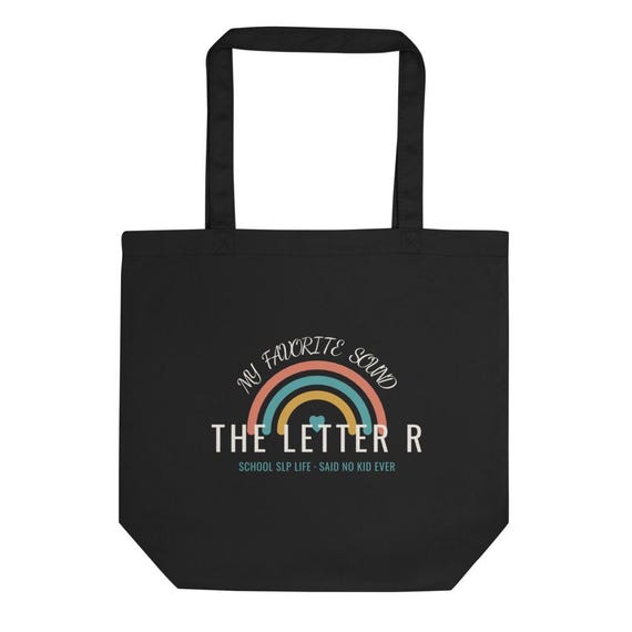 Speech Pathologist Gift Tote Bag Personalized Name Custom R Sound Struggle Funny School SLP Teacher Gift