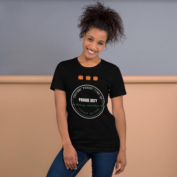 Elementary Teacher Halloween Gift Costume Parade Tee, Classroom Party Teacher Shirt, Parade Duty