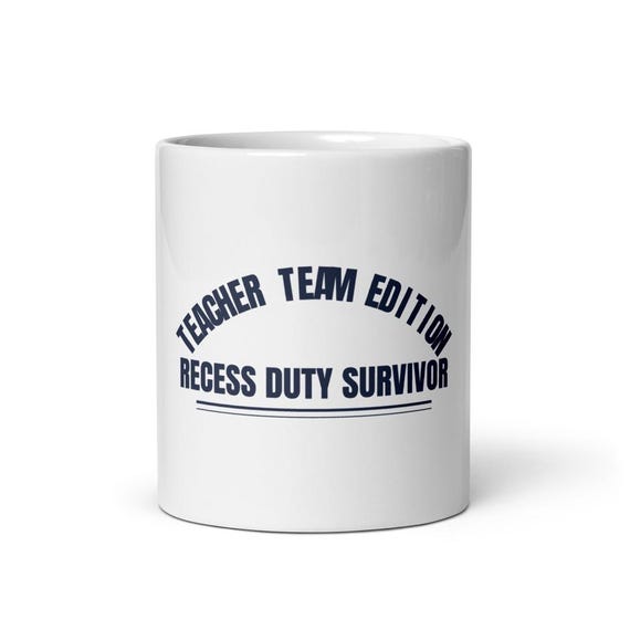 Teacher Christmas Mug Recess Duty Gift