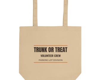 Trunk Or Treat Shirt draagtas, Trunk Or Treat organizer cadeau, Halloween draagtas voor vrijwilligers, Halloween tas voor op de parkeerplaats