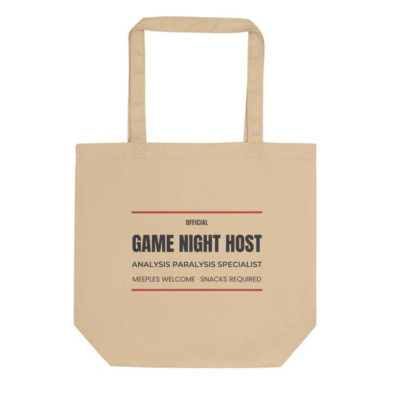 Board Game Night Host Tote Bag Gift