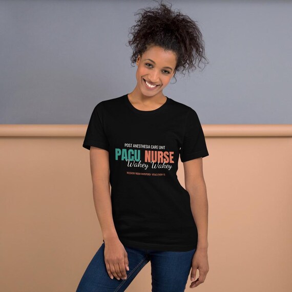 PACU Nurse Gift Wakey Wakey Recovery Room Nurse Shirt Personalized Name Custom Post Anesthesia Nurse Tee