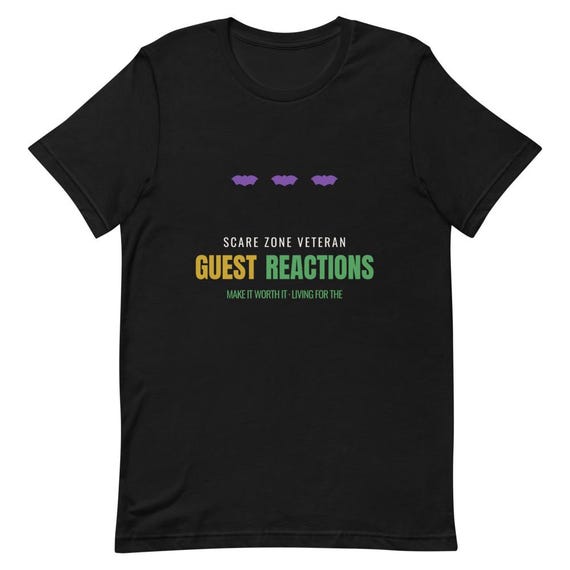 Haunted House Actor Gift Guest Reactions Shirt Personalized Name Scare Actor Tee Custom Haunt Crew Shirt