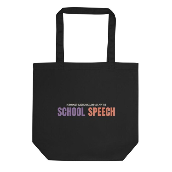 Speech Pathologist Gift Tote Bag | Vintage School SLP Personalized Tote with Custom Name for IEP Season