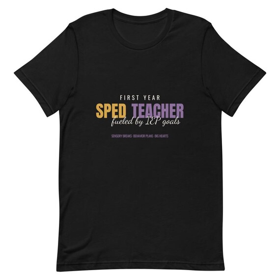First Year Sped Teacher Gift - Personalized Name Special Education Teacher Shirt, Custom Back to School Tee