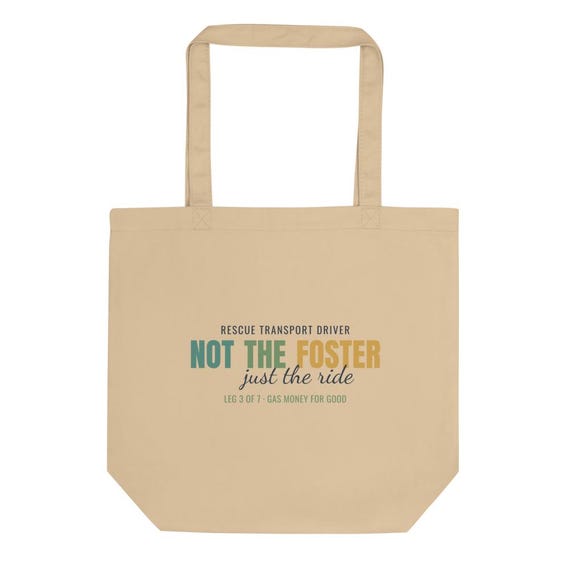 Dog Transport Volunteer Personalized Name Tote | Not The Foster Rescue Relay Driver Custom Gift