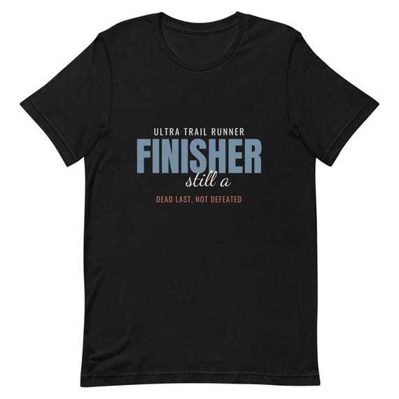 Back of Pack Runner Shirt Ultra Marathon Gift Personalized Name Custom Dead Last Finisher Tee