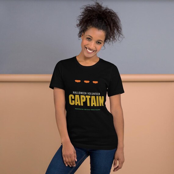 Trunk Or Treat Crew Shirt | Candy Station Captain Tee, Personalized Name Custom Halloween Volunteer Gift