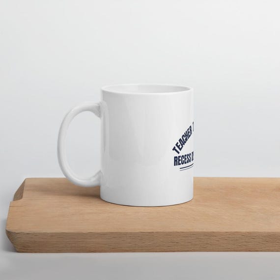 Teacher Christmas Mug Recess Duty Gift