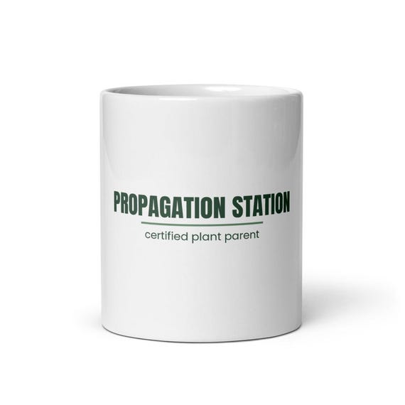 Propagation Station Gift Mug - Certified Plant Parent Coffee Cup, Personalized Name Mug for Houseplant Lovers