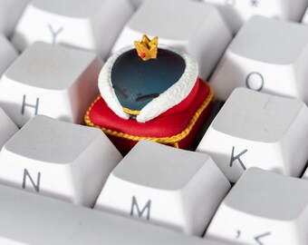 Slime Themed Translucent Resin Keycap Handmade Artisan Keycap for RGB Mechanical Keyboard Cute Gaming Desk Decor Gift for Keyboard Fans