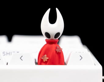 Little Red Cloak Warrior Keycap Handmade Resin Artisan Keycap for Mechanical Keyboard Gamer Gift Custom Minimalist Character Design
