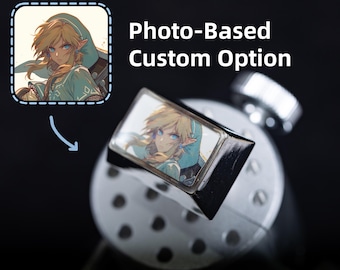 Tecla de Link de Legend of Zelda, Tecla metálica artesanal para teclado mecánico, Tecla para teclado de juegos, Tecla de anime para teclado de juegos, Tecla coleccionable